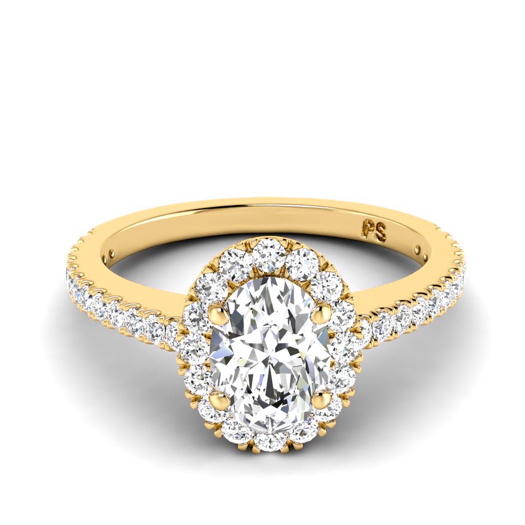 0.72 - 1.87 CT Oval & Round Cut Natural Diamonds - Engagement Ring - Primestyle.com