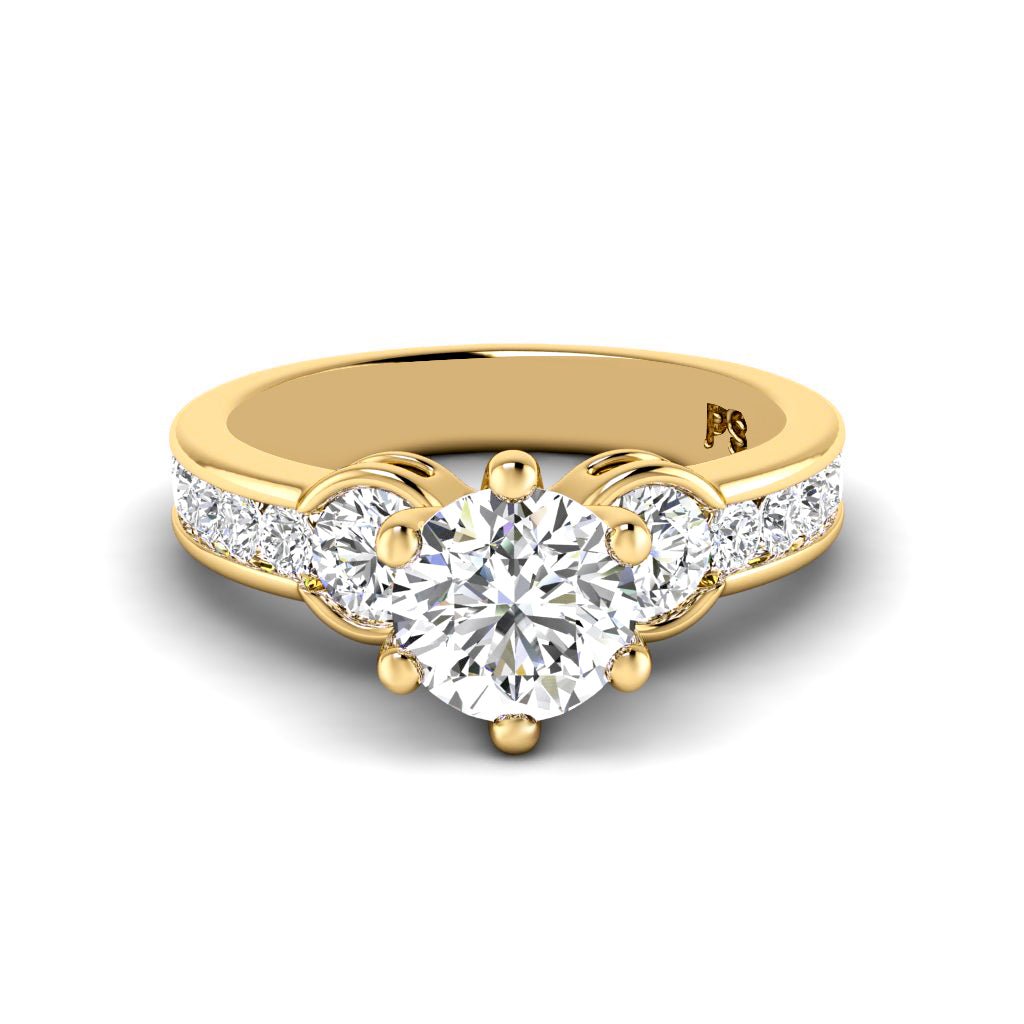 1.35 - 6.85 CT Round Cut Diamonds - Engagement Ring - Primestyle.com