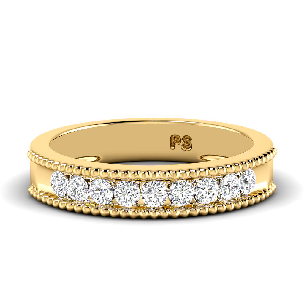 0.45 CT Round Cut Diamonds - Wedding Band