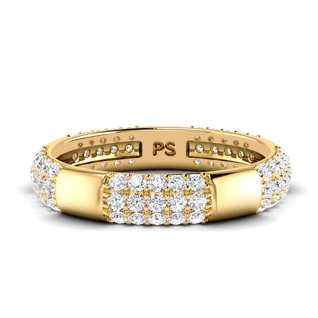 1.00 CT Round Cut Diamonds - Wedding Band