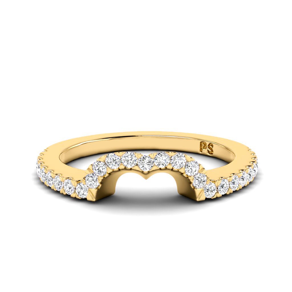 0.30 CT Round Cut Lab Grown Diamonds - Wedding Band - Primestyle.com