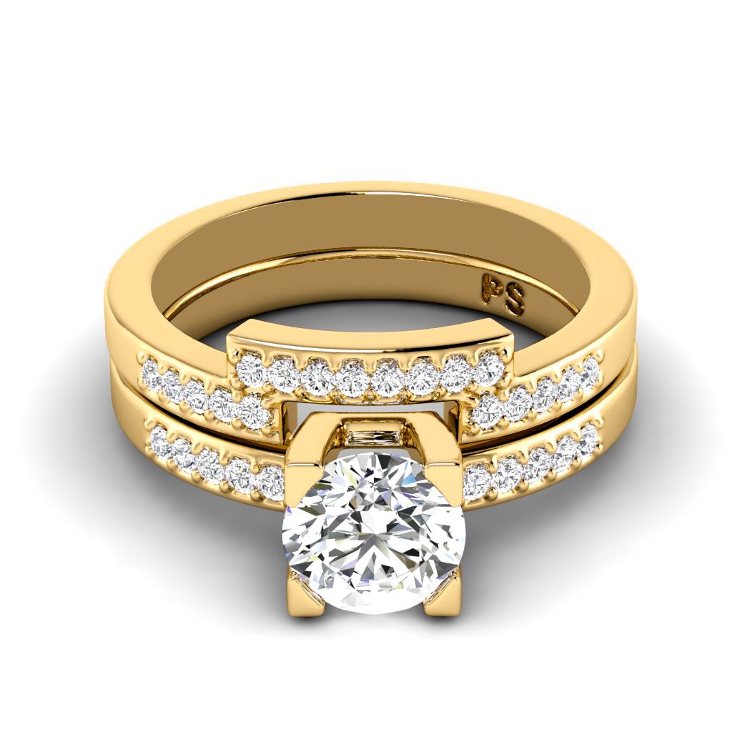 0.60 - 1.75 CT Round Cut Natural Diamonds - Bridal Set - Primestyle.com