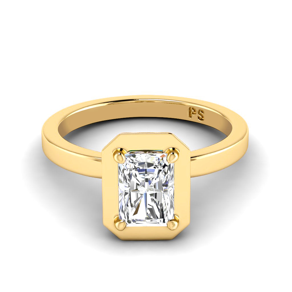 0.50-3.00 CT Radiant Cut Lab Grown Diamonds - Solitaire Ring