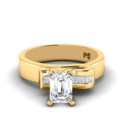 0.60-3.10 CT Princess &amp; Emerald Cut Lab Grown Diamonds - Engagement Ring