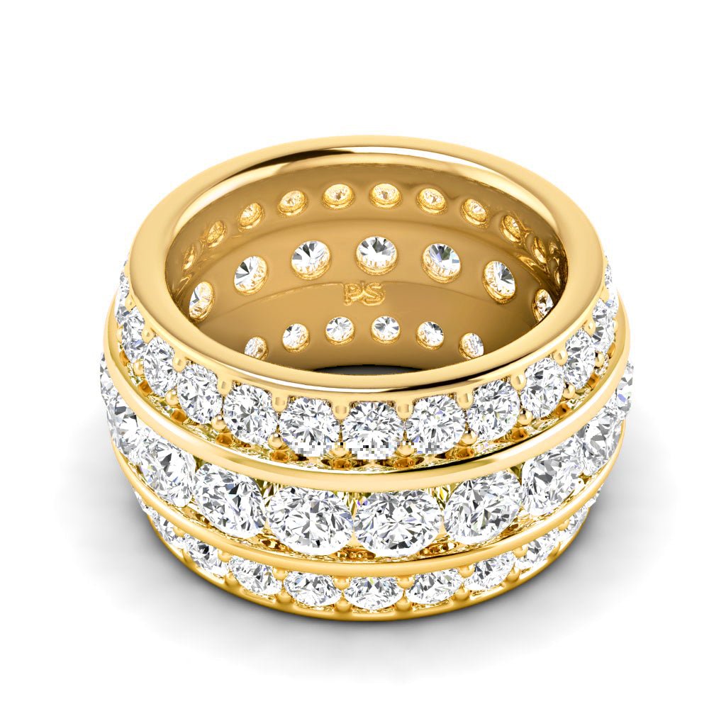4.00 - 6.00 CT Round Cut Natural Diamonds - Eternity Rings - Primestyle.com