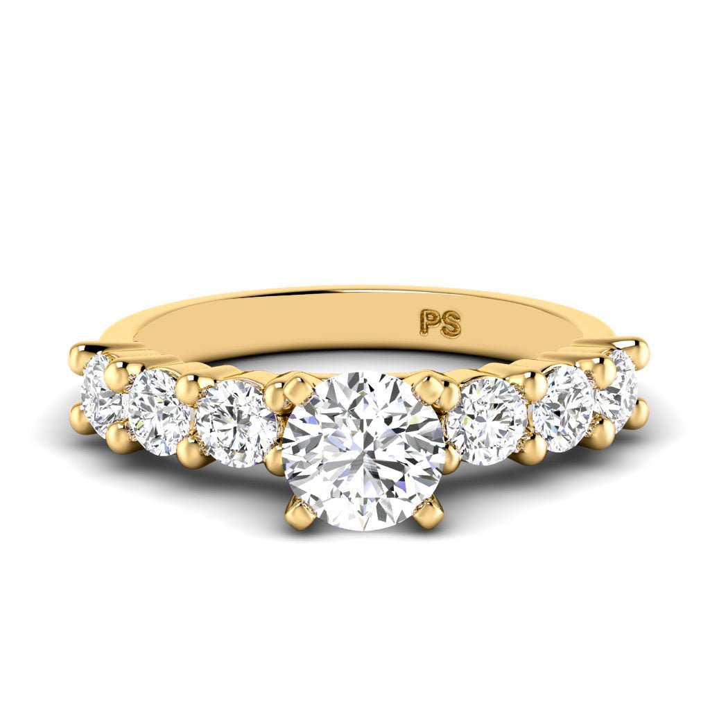 1.25-2.40 CT Round Cut Natural Diamonds - Engagement Ring