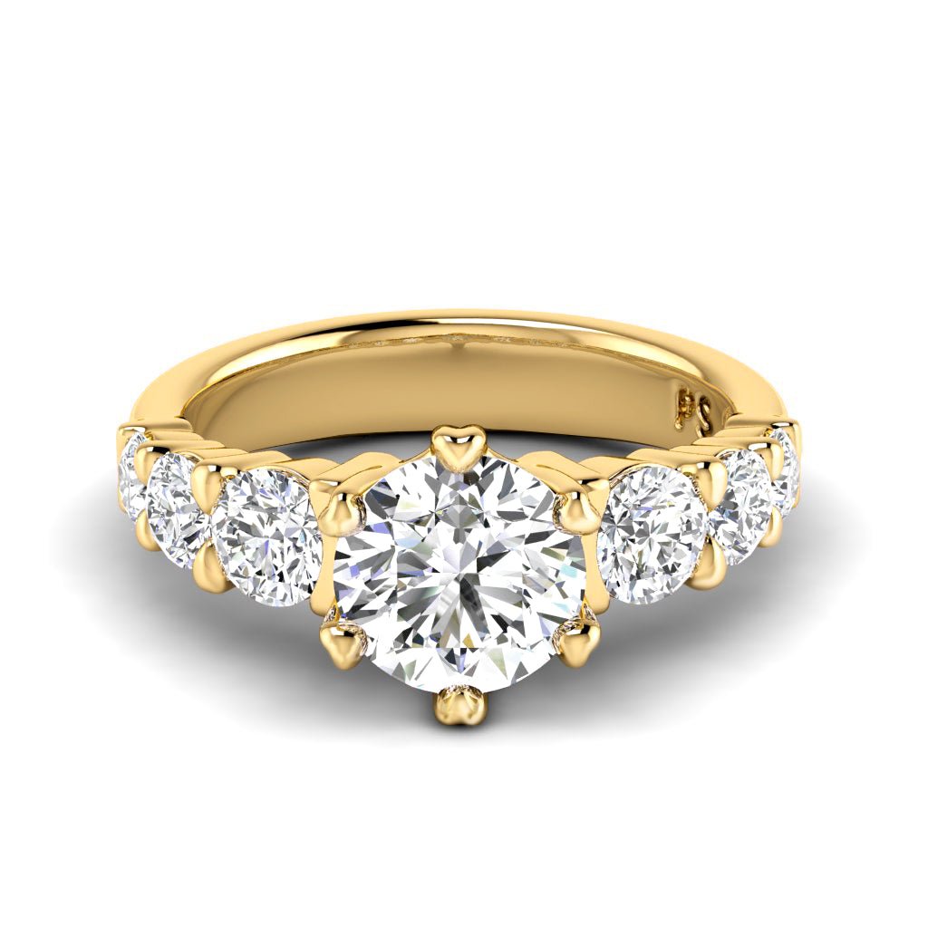1.55-7.05 CT Round Cut Lab Grown Diamonds - Engagement Ring