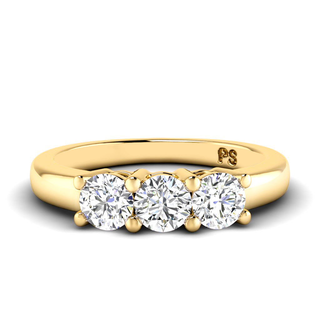 0.60 CT Round Cut Natural Diamonds - Wedding Band