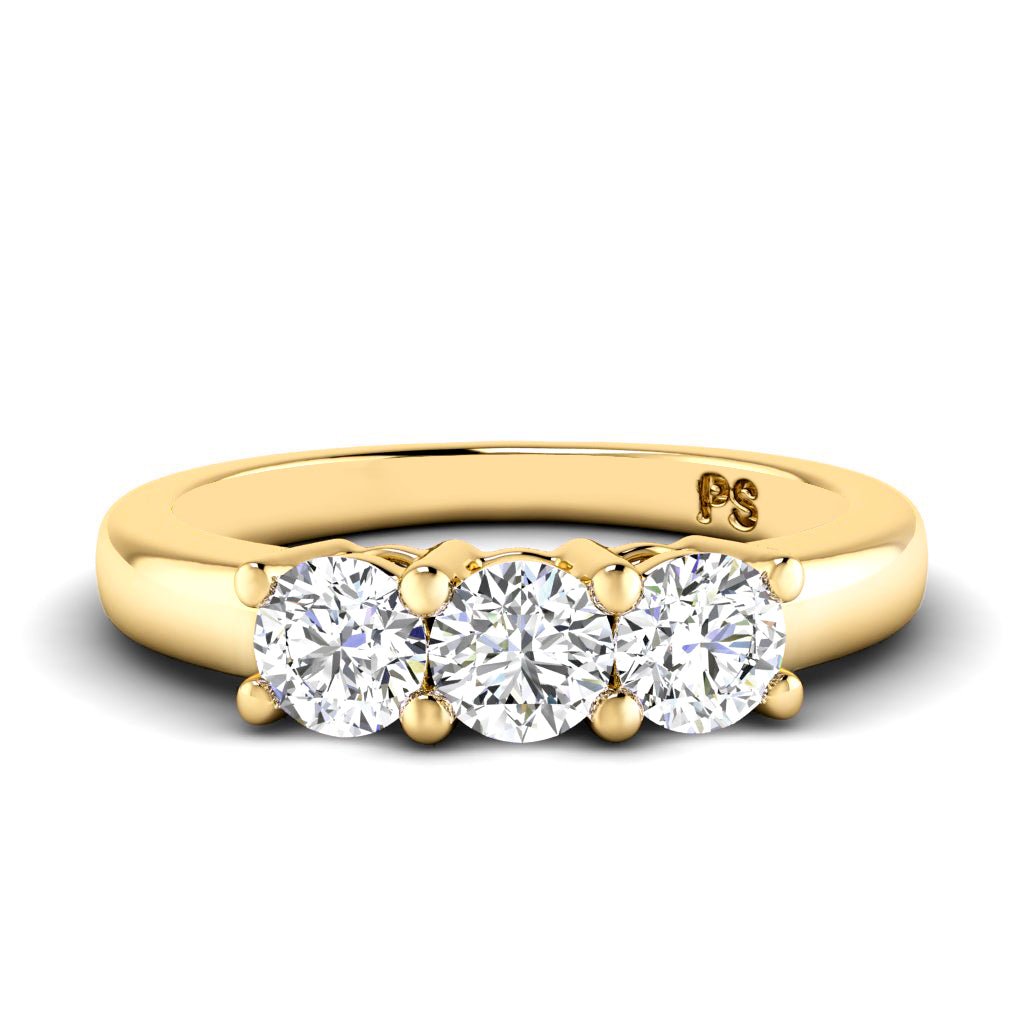 0.60 CT Round Cut Natural Diamonds - Wedding Band