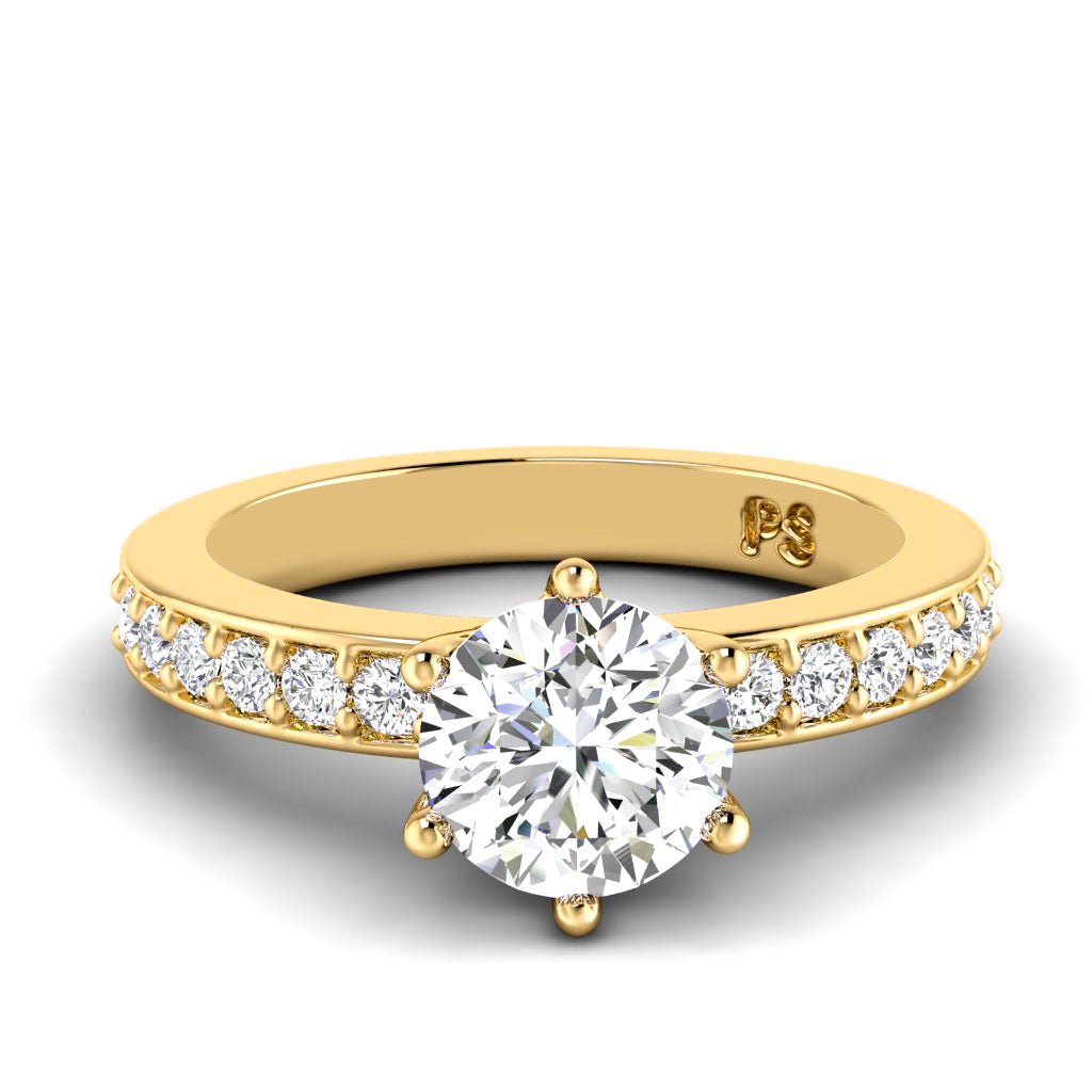 0.75 - 6.25 CT Round Cut Diamonds - Engagement Ring - Primestyle.com