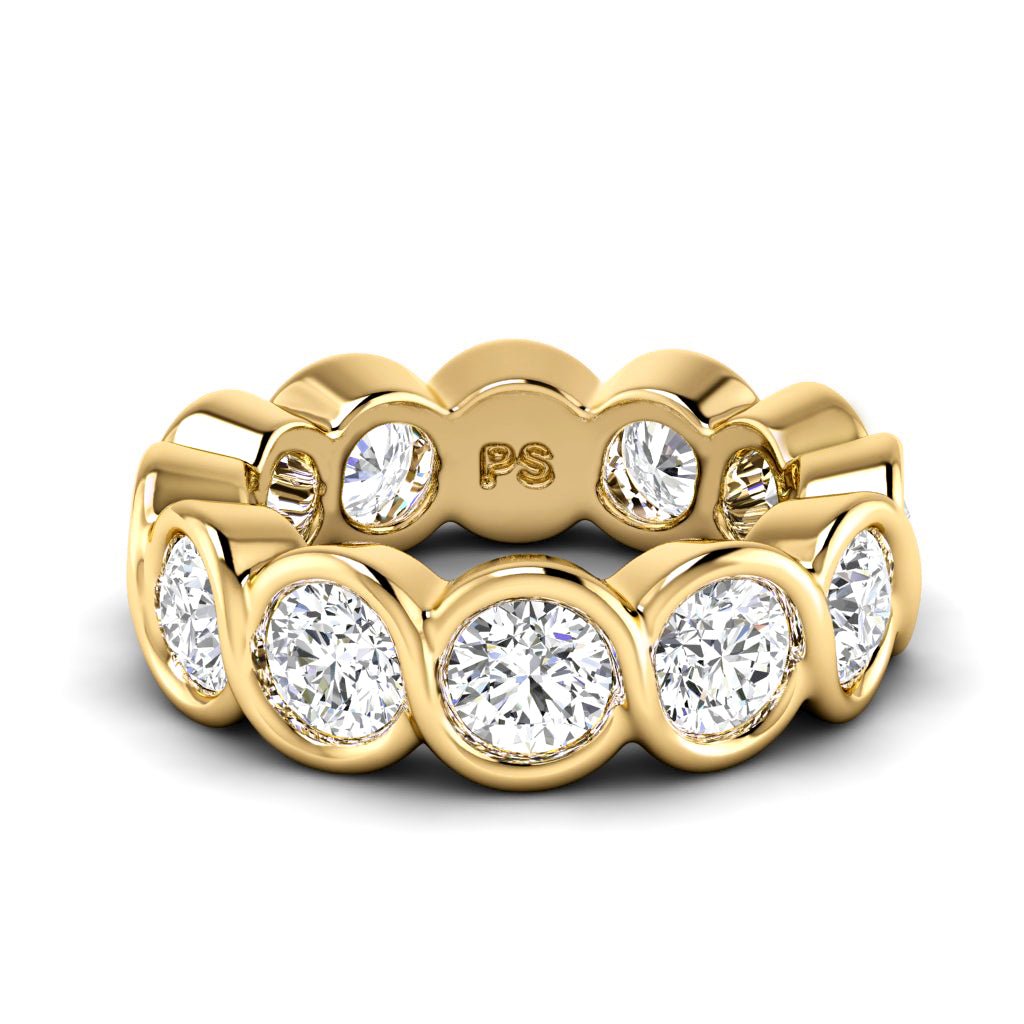 1.50-5.00 CT Round Cut Natural Diamonds - Eternity Rings