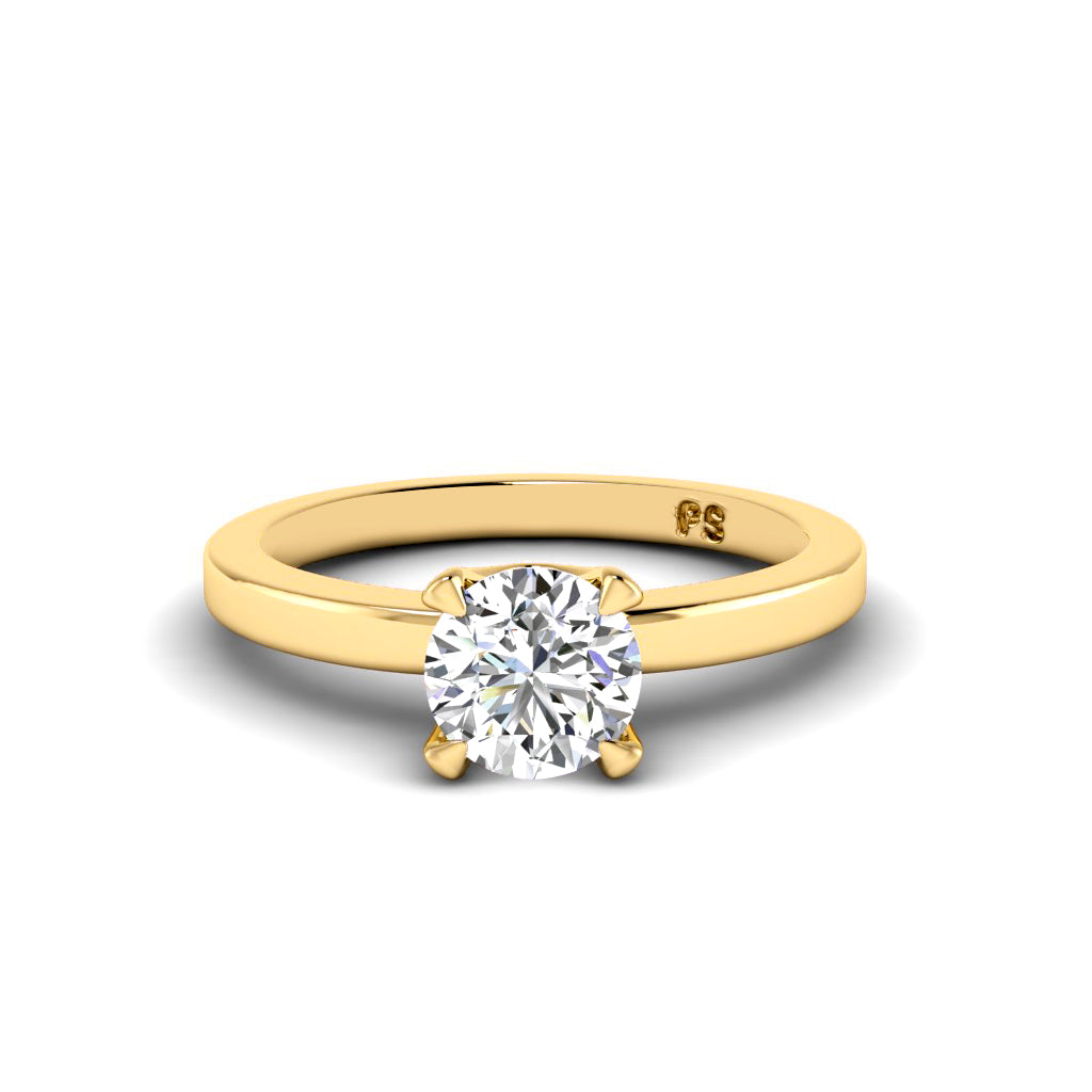 0.50-3.00 CT Round Cut Lab Grown Diamonds - Solitaire Ring