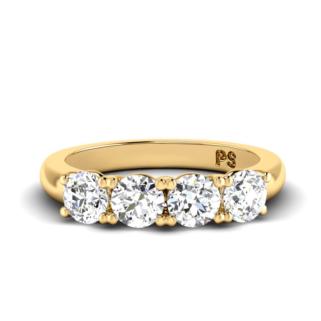 0.85 CT Round Cut Natural Diamonds - Wedding Band - Primestyle.com