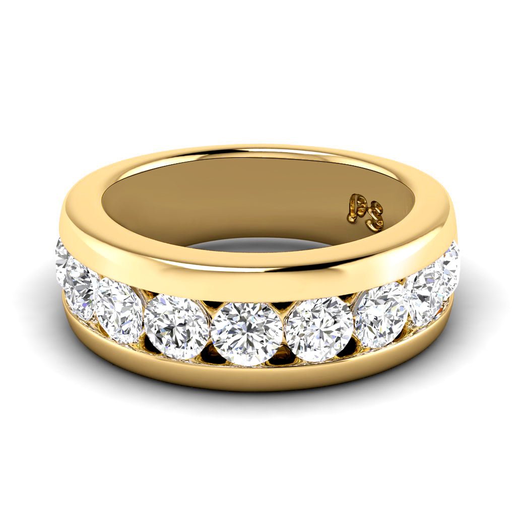 1.00 CT Round Cut Lab Grown Diamonds - Wedding Band - Primestyle.com