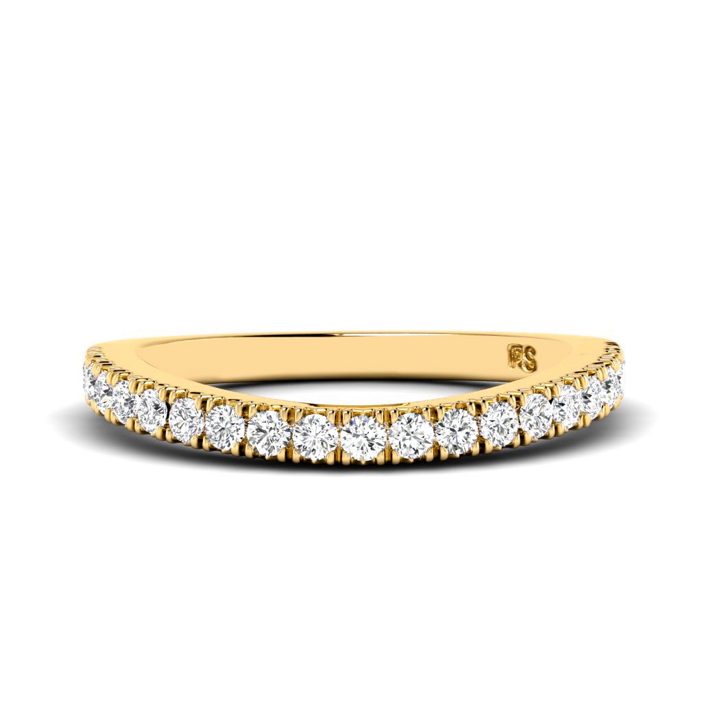 0.30 CT Round Cut Lab Grown Diamonds - Wedding Band - Primestyle.com