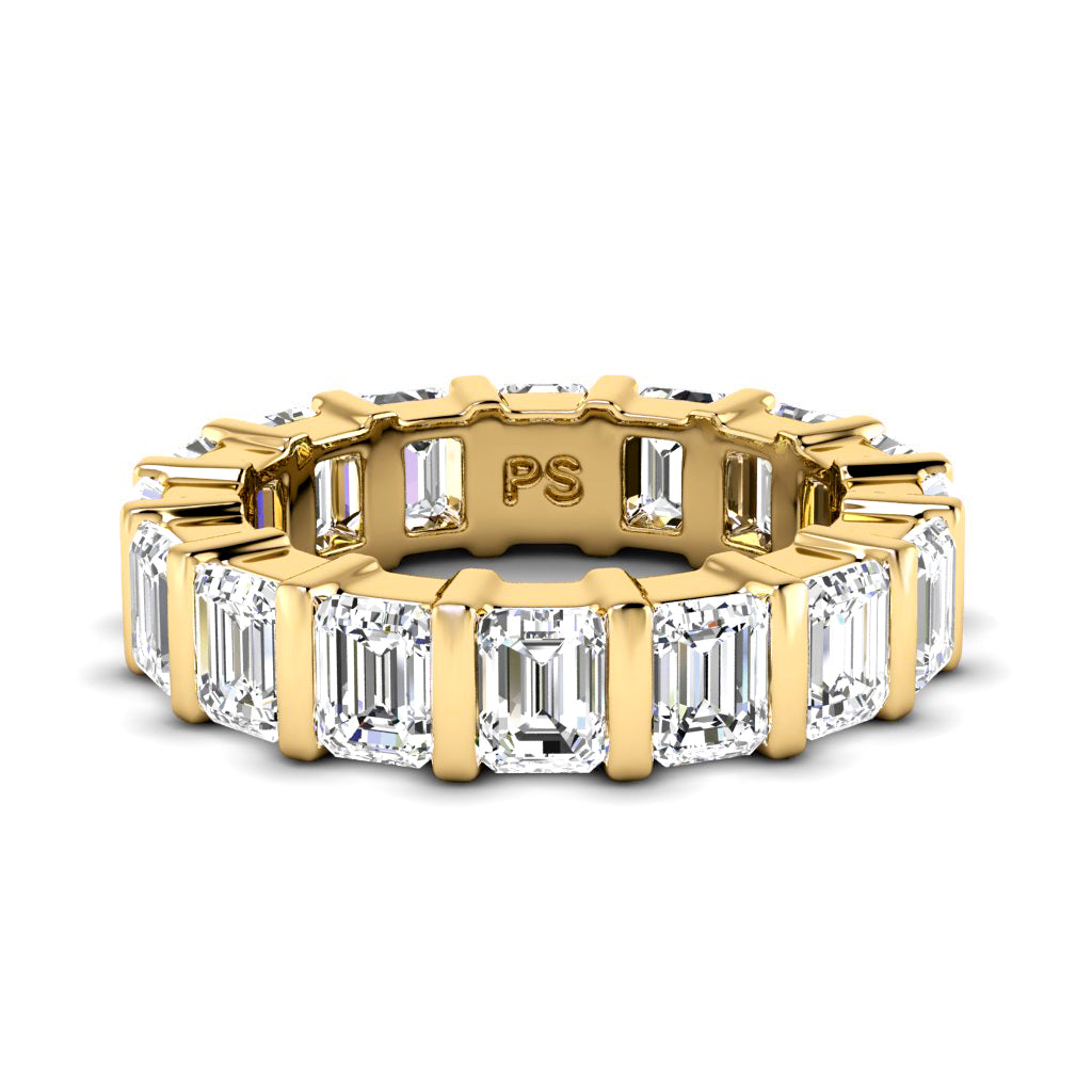 5.50 CT Emerald Cut Diamonds - Eternity Ring