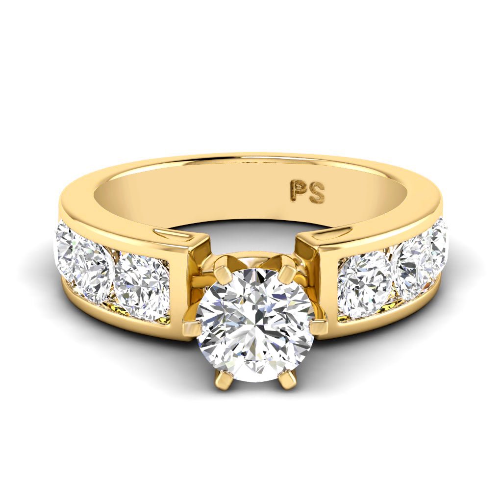 1.85 - 3.00 CT Round Cut Natural Diamonds - Engagement Ring - Primestyle.com