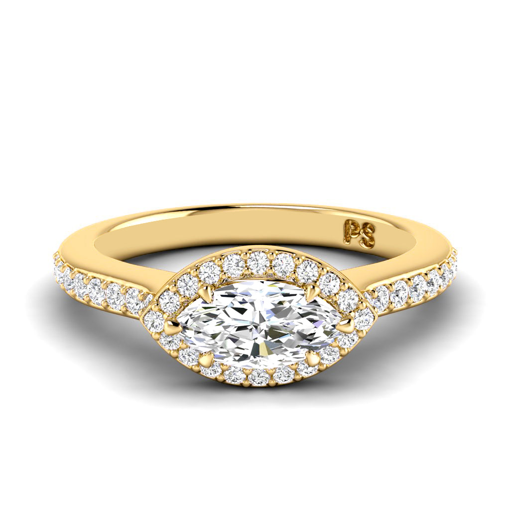 0.65-1.80 CT Round & Marquise Cut Diamonds - Engagement Ring