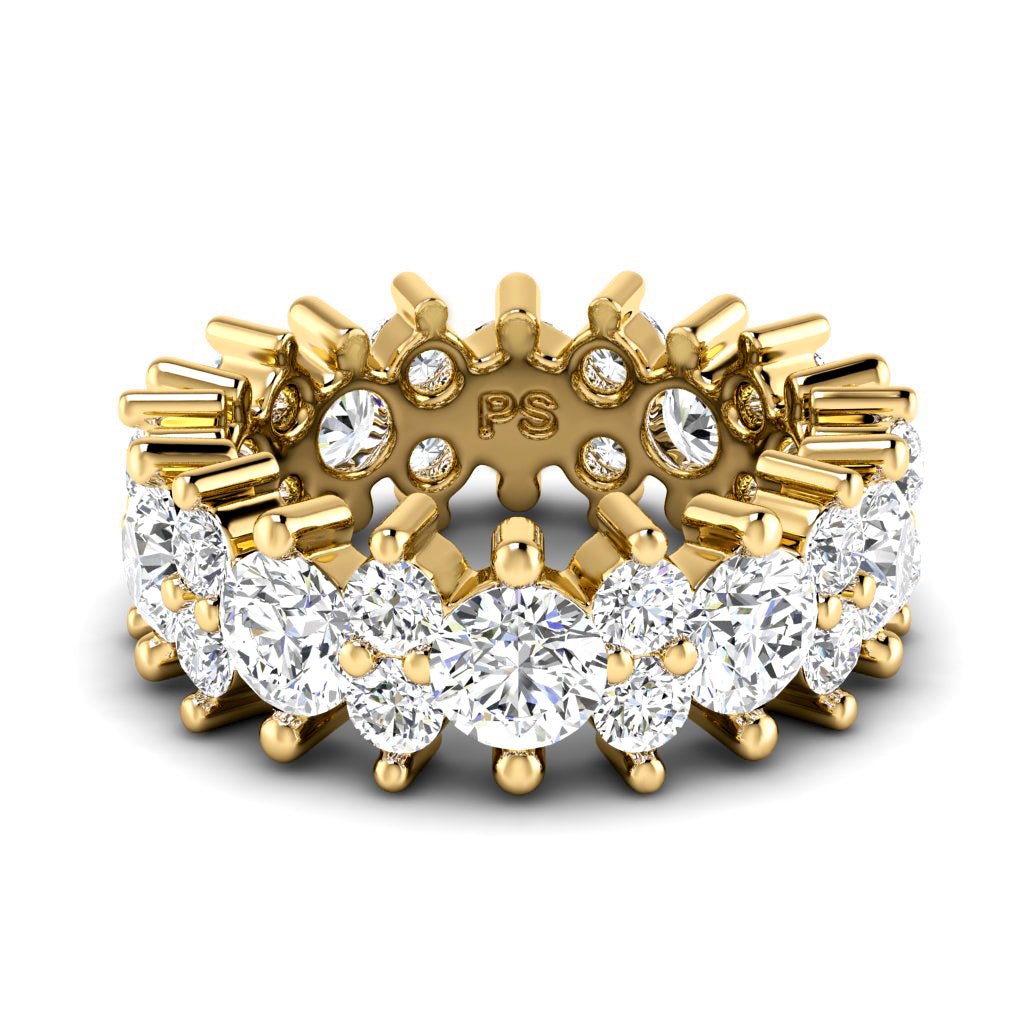 2.00-6.00 CT Round Cut Natural Diamonds - Eternity Rings