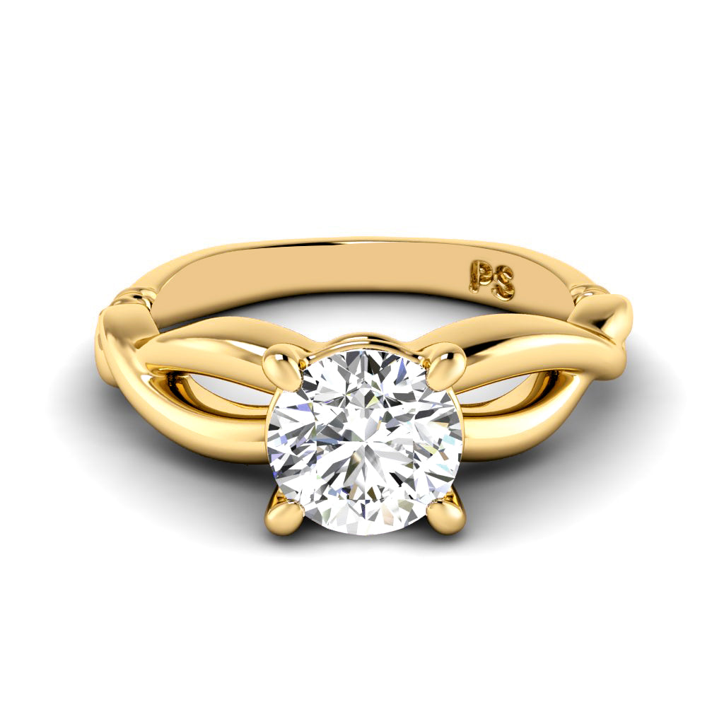 0.50-3.00 CT Round Cut Lab Grown Diamonds - Solitaire Ring