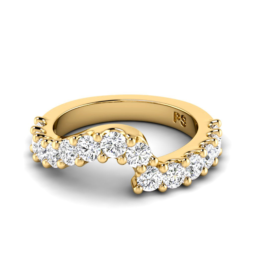 1.30 CT Round Cut Natural Diamonds - Wedding Band