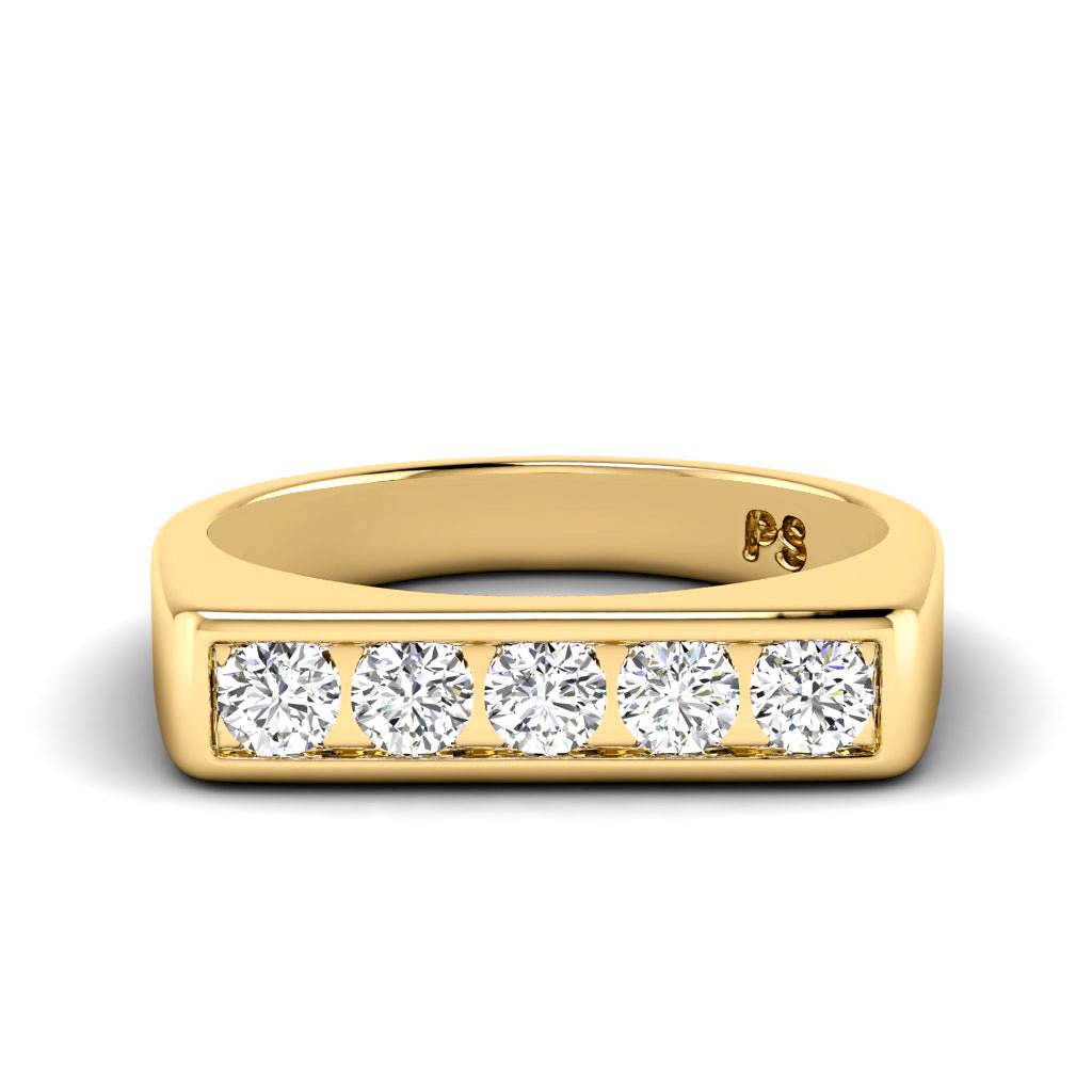 0.50 CT Round Cut Natural Diamonds - Wedding Band - Primestyle.com