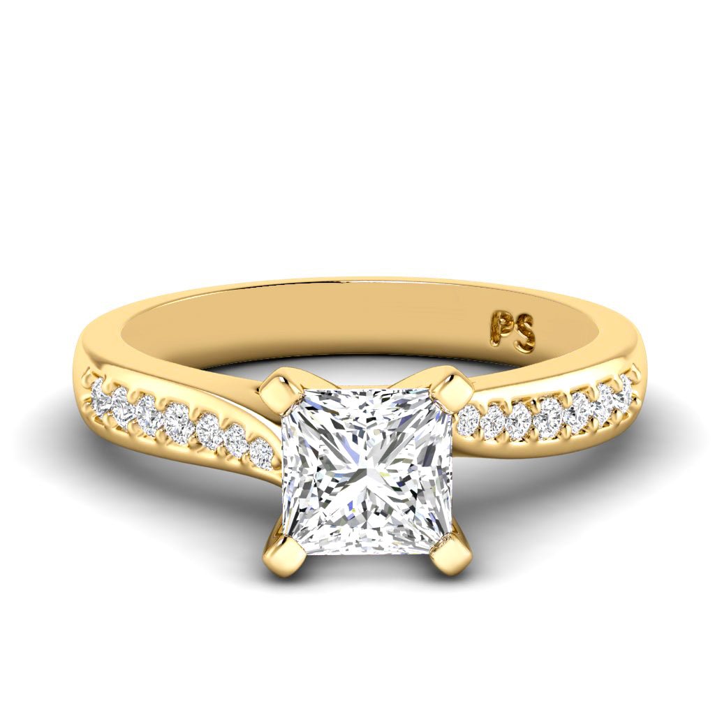 0.65 - 6.15 CT Princess & Round Cut Diamonds - Engagement Ring - Primestyle.com