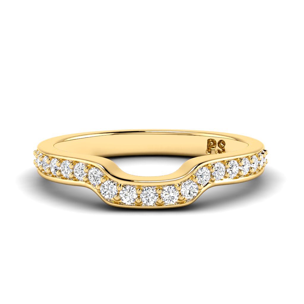 0.25 CT Round Cut Natural Diamonds - Wedding Band - Primestyle.com