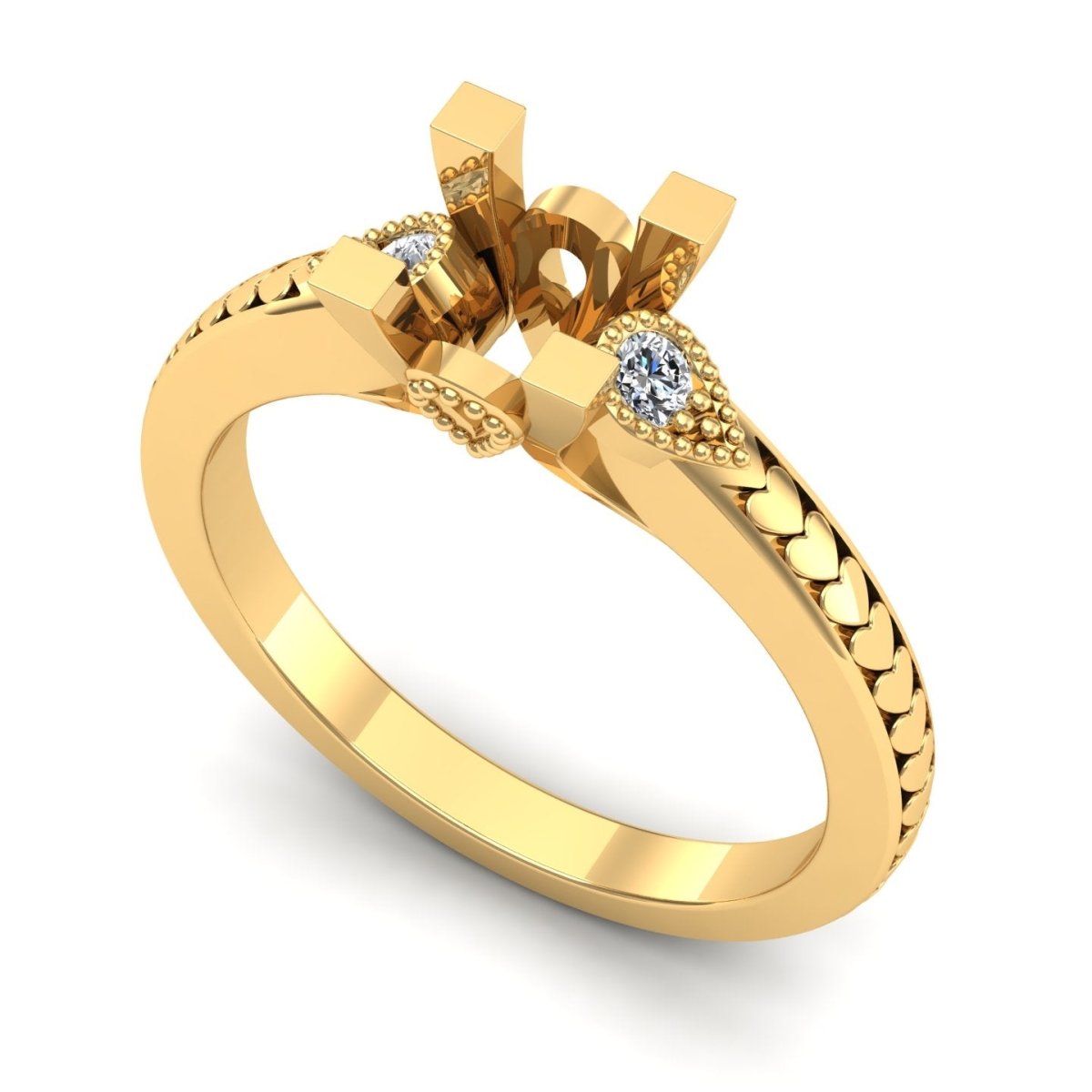 0.08 CT Round Cut Diamonds - Side stone - Primestyle.com