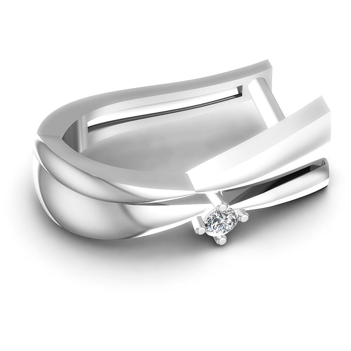 0.10 CT Round Cut Diamonds - Hoop & Drop Earrings - Primestyle.com