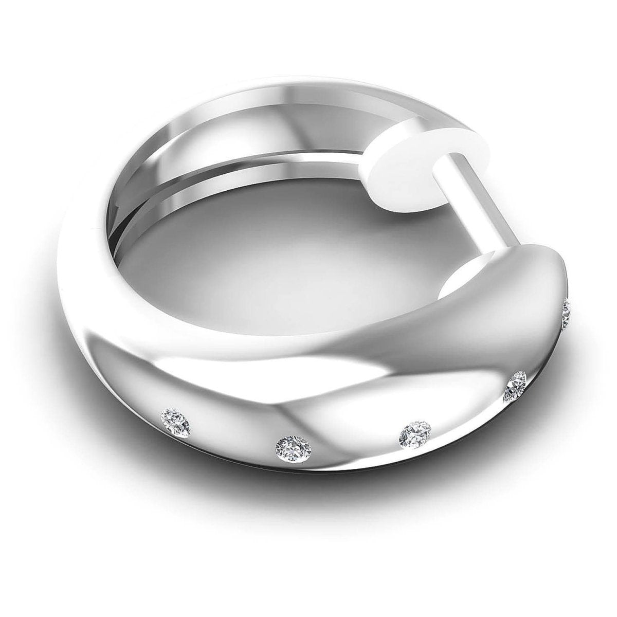 0.10 CT Round Cut Diamonds - Hoop & Drop Earrings - Primestyle.com