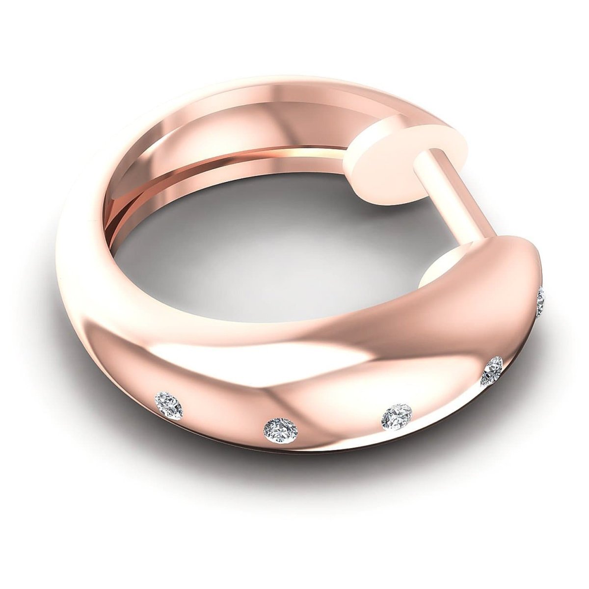 0.10 CT Round Cut Diamonds - Hoop & Drop Earrings - Primestyle.com