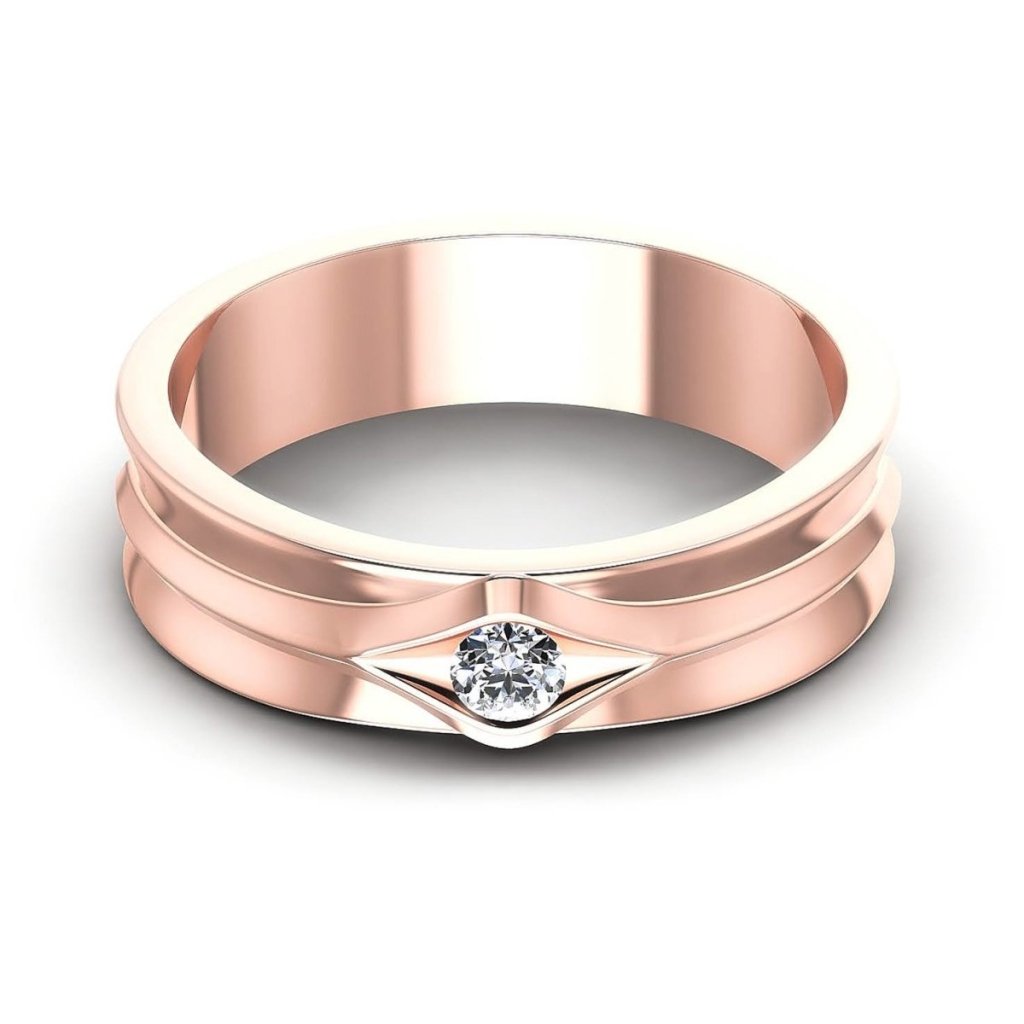 0.10 CT Round Cut Natural Diamonds - Mens Rings