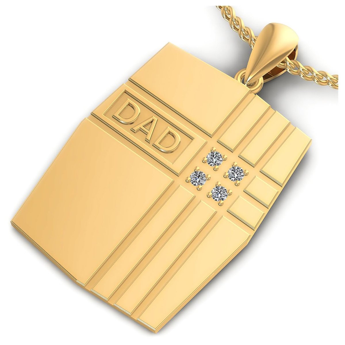 0.15 CT Round Cut Diamonds - Diamond Pendant