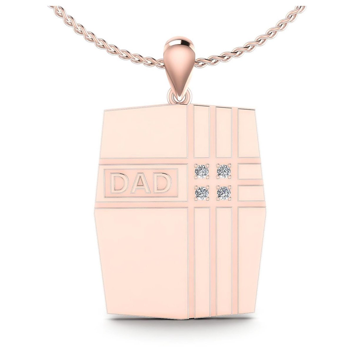 0.15 CT Round Cut Diamonds - Diamond Pendant