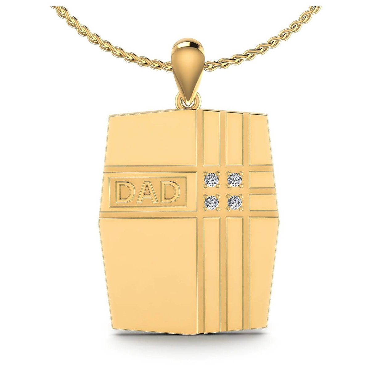 0.15 CT Round Cut Diamonds - Diamond Pendant