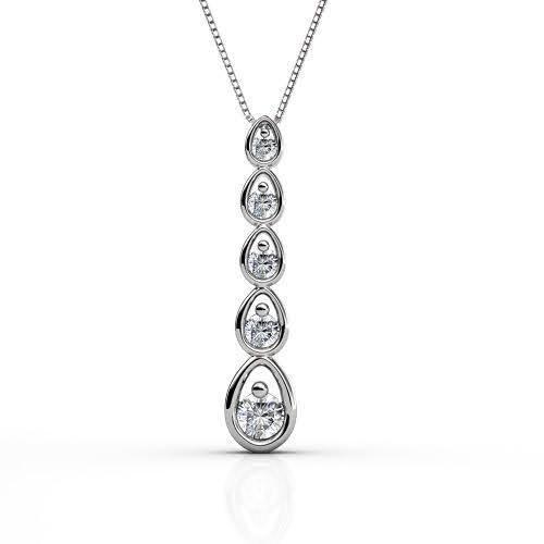 0.20 CT Round Cut Diamonds - Diamond Pendant - Primestyle.com