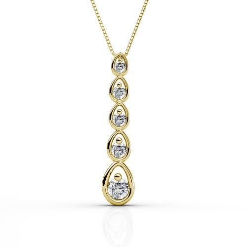 0.20 CT Round Cut Diamonds - Diamond Pendant