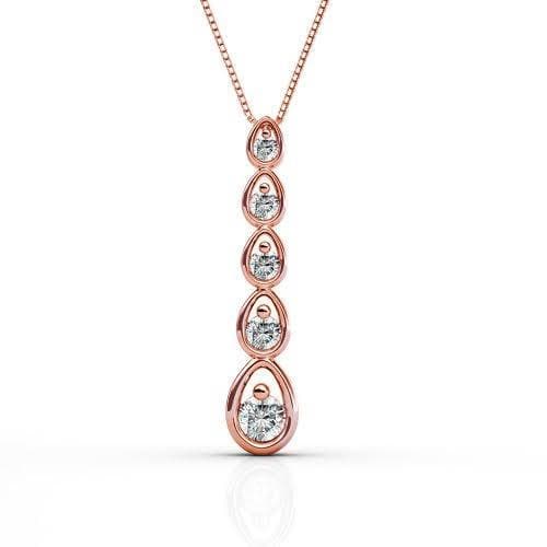 0.20 CT Round Cut Diamonds - Diamond Pendant - Primestyle.com