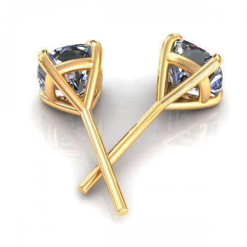 0.25-2.00 CT Cushion Cut Diamonds - Stud Earrings