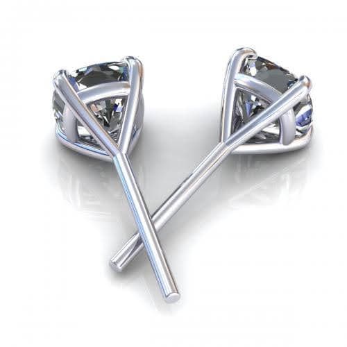 0.25-2.00 CT Cushion Cut Diamonds - Stud Earrings - Primestyle.com