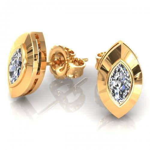 0.25-2.00 CT Marquise Cut Diamonds - Stud Earrings - Primestyle.com