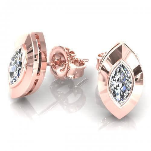 0.25-2.00 CT Marquise Cut Diamonds - Stud Earrings - Primestyle.com