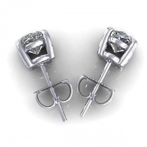 0.25-2.00 CT Oval Cut Diamonds - Stud Earrings - Primestyle.com