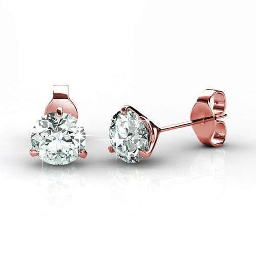 0.25-2.00 CT Round Cut Diamonds - Stud Earrings - Primestyle.com