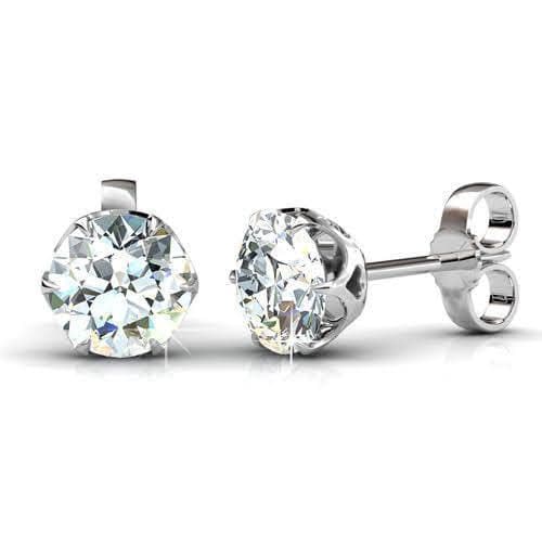 0.25-2.00 CT Round Cut Diamonds - Stud Earrings - Primestyle.com