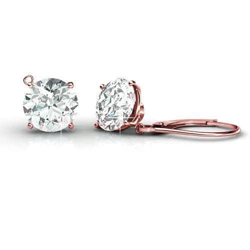 0.25-2.00 CT Round Cut Natural Diamonds - Stud Earrings