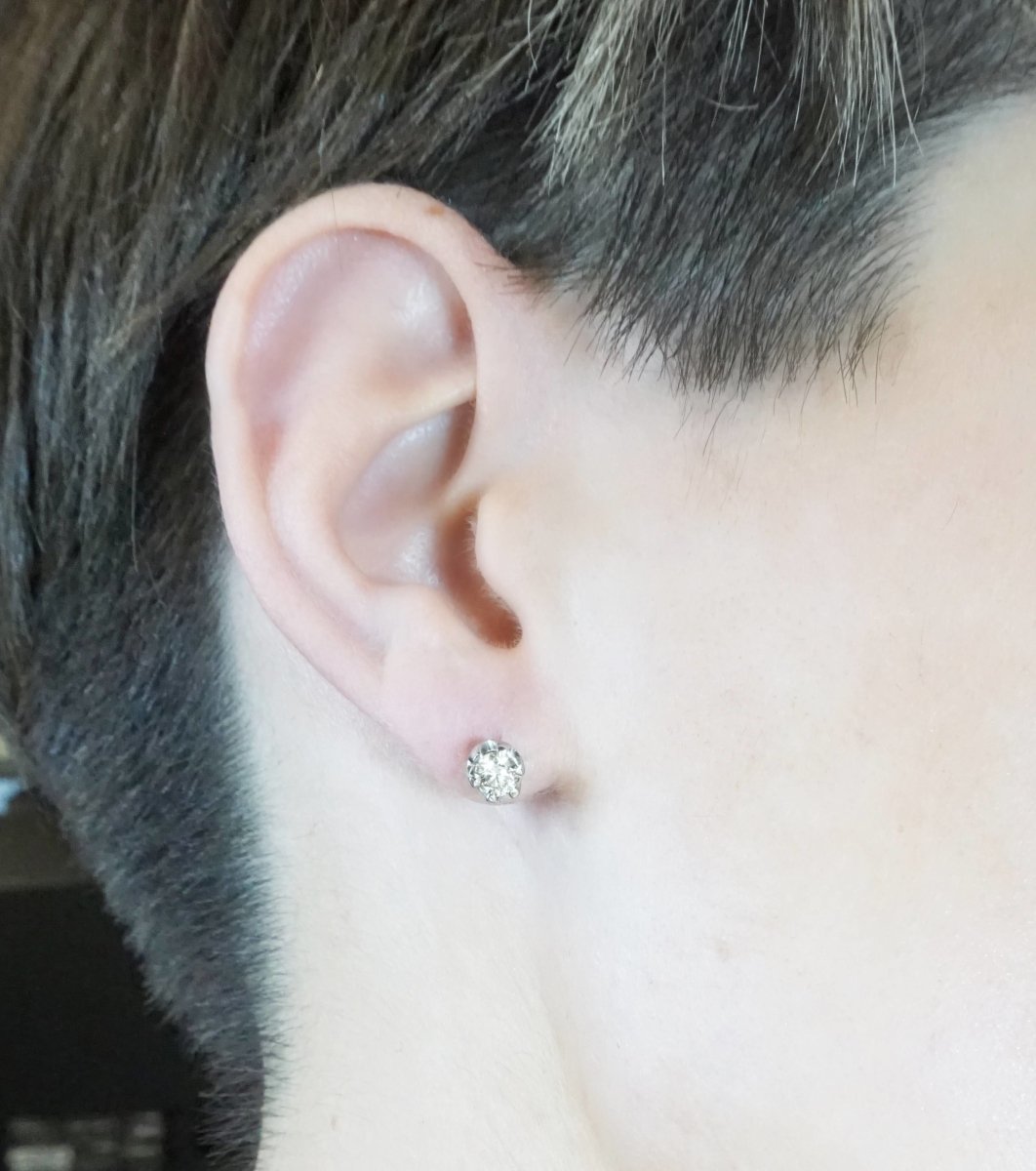 0.25-2.00 CT Round Cut Diamonds - Stud Earrings - Primestyle.com