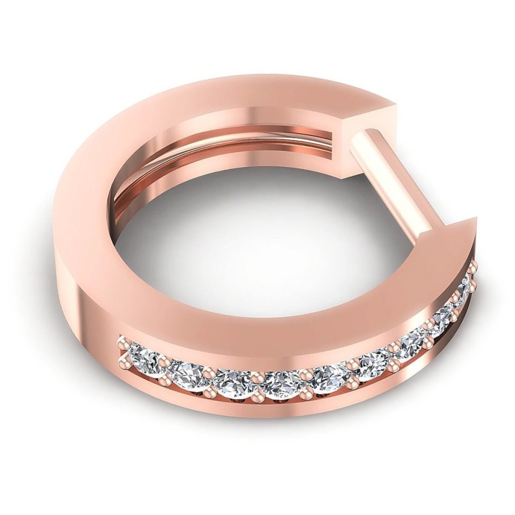0.25 CT Round Cut Natural Diamonds - Diamond Earrings
