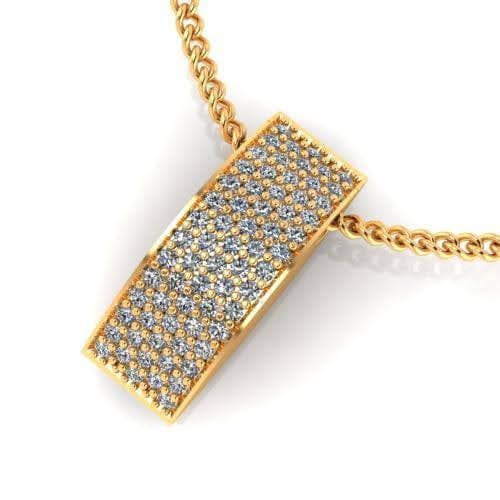 0.25 CT Round Cut Diamonds - Diamond Pendant - Primestyle.com